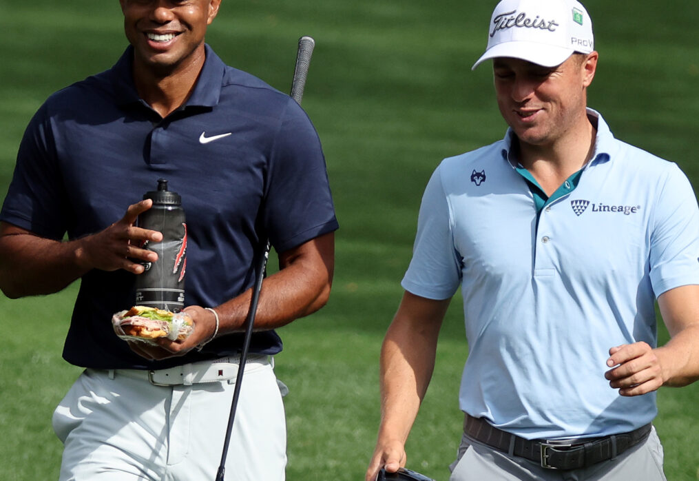 Tiger Woods Congratulates Justin Thomas on Winning 2022 PGA Championship