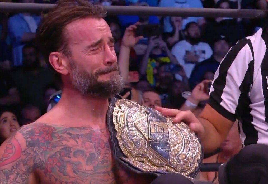 AEW Fans Loved Seeing CM Punk Winning World Championship at Double or Nothing